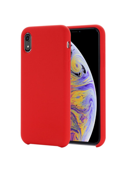 Cover iPhone XR Silicone Liquido Giallo Rosso | Melacompro