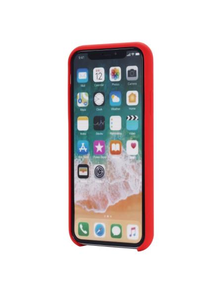 Cover iPhone XR Silicone Liquido Giallo Rosso | Melacompro