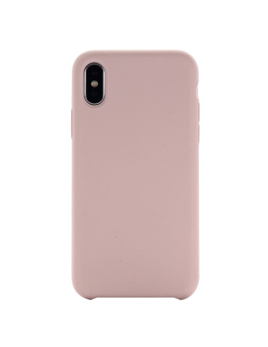 Cover iPhone XR Silicone Liquido Giallo Light Rosa | Melacompro