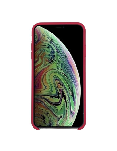 Cover iPhone XR Silicone Liquido Rosa Rose | Melacompro