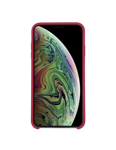 Cover iPhone XR Silicone Liquido Rosa Rose | Melacompro