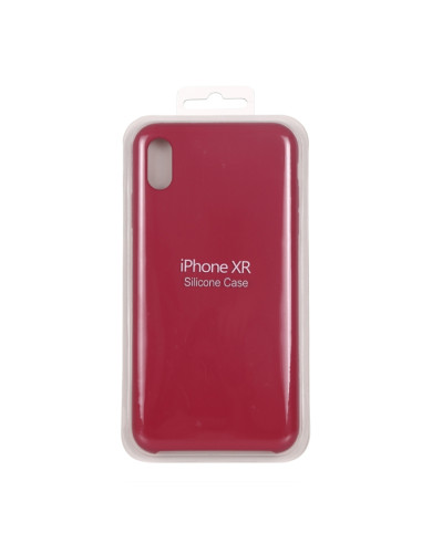 Cover iPhone XR Silicone Liquido Rosa Rose | Melacompro