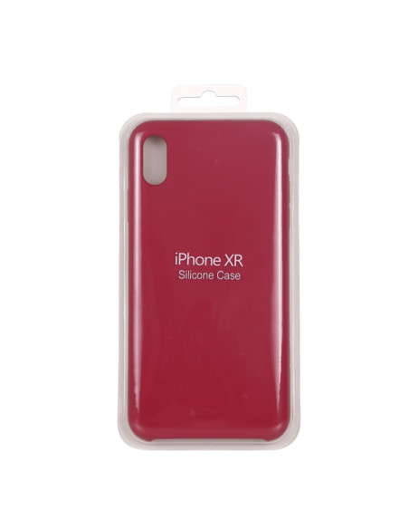 Cover iPhone XR Silicone Liquido Rosa Rose | Melacompro