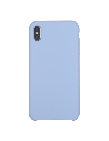 Cover iPhone XR Silicone Liquido Giallo Baby Blu | Melacompro