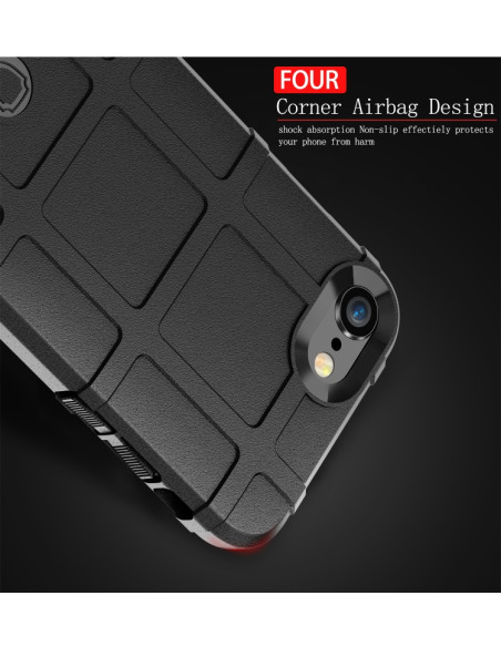 Cover iPhone SE 2020 TPU Antiurto Nero Army Verde | Melacompro