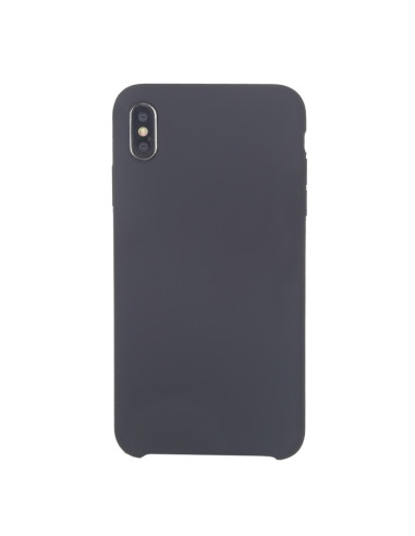 Cover iPhone XR Silicone Liquido Giallo Dark Grigio | Melacompro