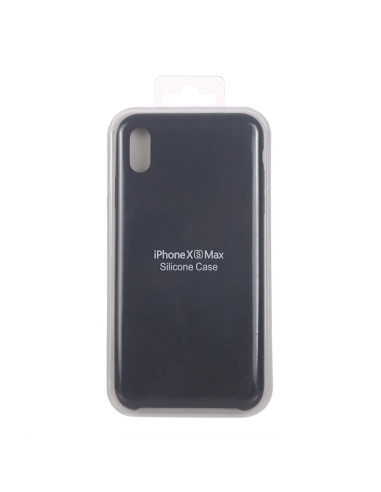 Cover iPhone XR Silicone Liquido Giallo Dark Grigio | Melacompro