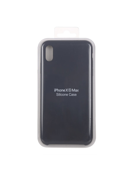 Cover iPhone XR Silicone Liquido Giallo Dark Grigio | Melacompro