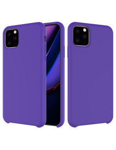 Cover iPhone 11 Pro Max Silicone Antiurto Bianca Viola