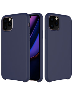 Cover iPhone 11 Pro Max Silicone Antiurto Bianca Dark Blu