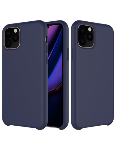 Cover iPhone 11 Pro Max Silicone Bianca Dark Blu | Melacompro