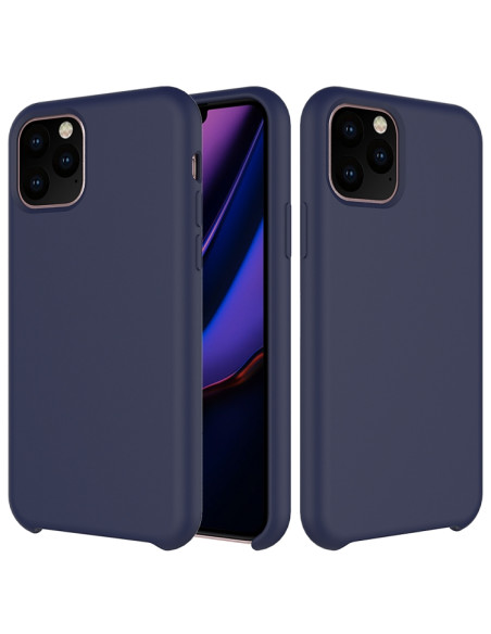 Cover iPhone 11 Pro Max Silicone Bianca Dark Blu | Melacompro