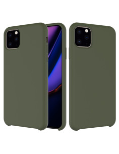 Cover iPhone 11 Pro Max Silicone Antiurto Bianca Army Verde