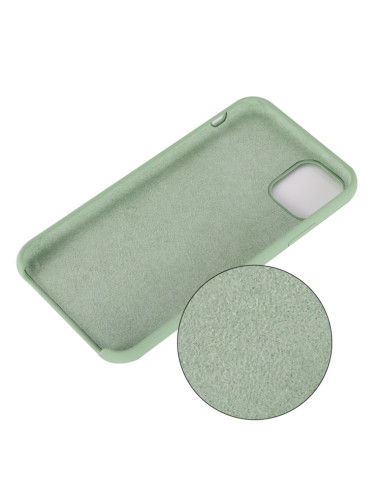 Cover iPhone 11 Silicone Antiurto Nero Menta Verde | Melacompro