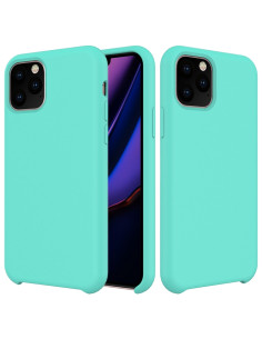 Cover iPhone 11 Pro Max Silicone Antiurto Bianca Baby Blu