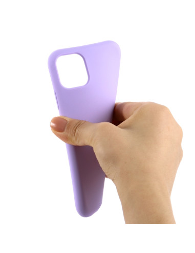 Cover iPhone 11 Pro Max Silicone Bianca Light Viola | Melacompro
