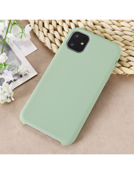 Cover iPhone 11 Pro Max Silicone Bianca Menta Verde | Melacompro