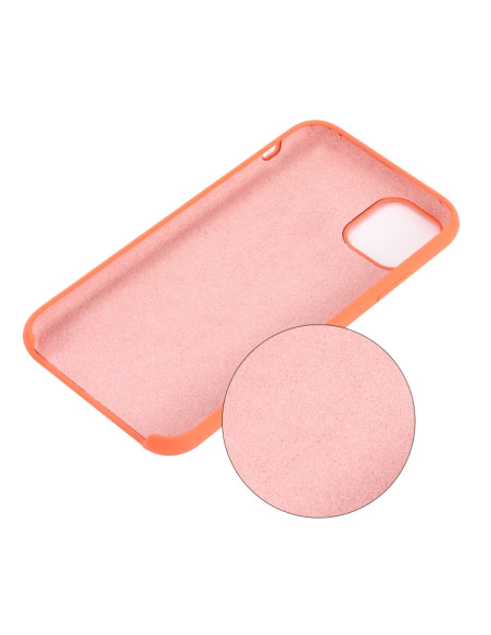 Cover iPhone 11 Pro Max Silicone Bianca Melon Rosso | Melacompro
