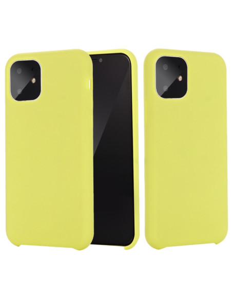 Cover iPhone 11 Pro Max Silicone Bianca Giallo | Melacompro