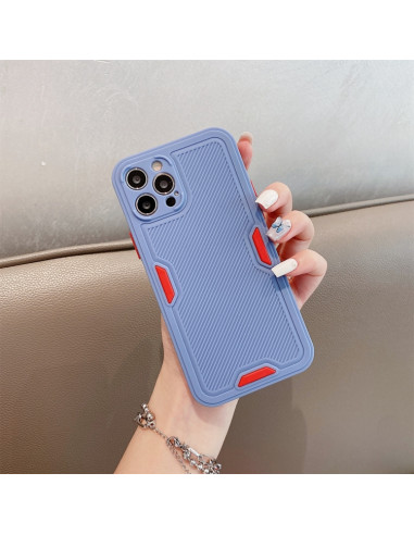 Cover iPhone 12 Pro Max TPU Rosso Grigio | Melacompro