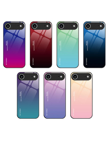 Cover iPhone Air Glass Blu Aurora | Melacompro