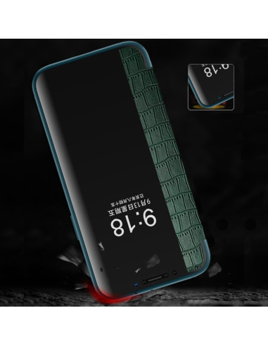 Cover iPhone 11 Pelle PU Marrone Libro Nero | Melacompro