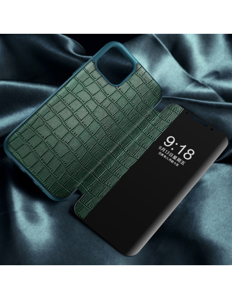 Cover iPhone 11 Pelle PU Marrone Libro Nero | Melacompro