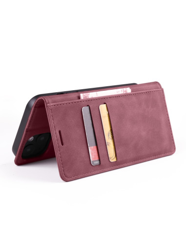 Cover iPhone 13 Pelle Rosso Vino Wine Rosso | Melacompro