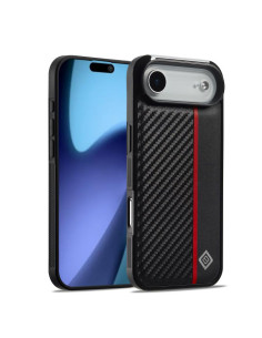 Cover iPhone Air Fibra di Carbonio Antiurto Nero