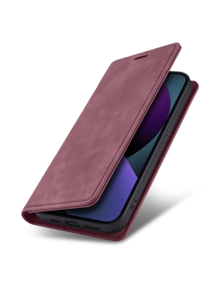 Cover iPhone 13 Pelle Rosso Vino Wine Rosso | Melacompro