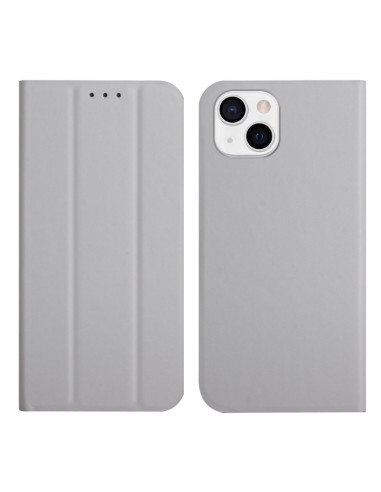 Cover iPhone 13 Pelle Rosso Vino Grigio | Melacompro