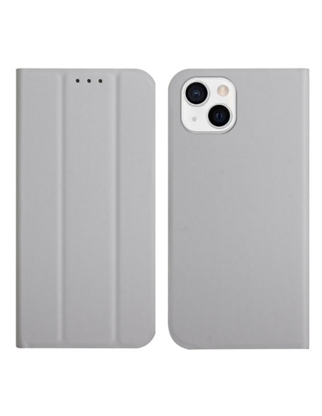 Cover iPhone 13 Pelle Rosso Vino Grigio | Melacompro