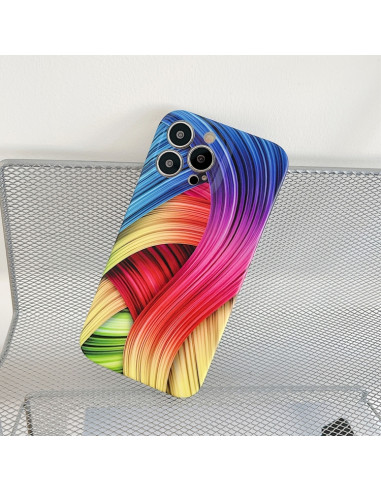 Cover iPhone 13 TPU Antiurto Astratto Abstract colorful | Melacompro