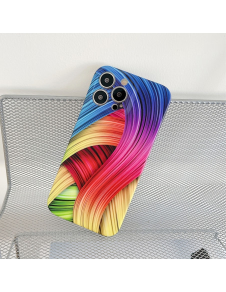 Cover iPhone 13 TPU Antiurto Astratto Abstract colorful | Melacompro