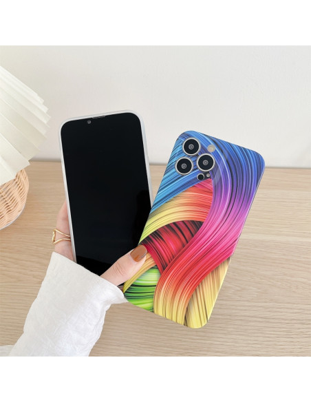 Cover iPhone 13 TPU Antiurto Astratto Abstract colorful | Melacompro