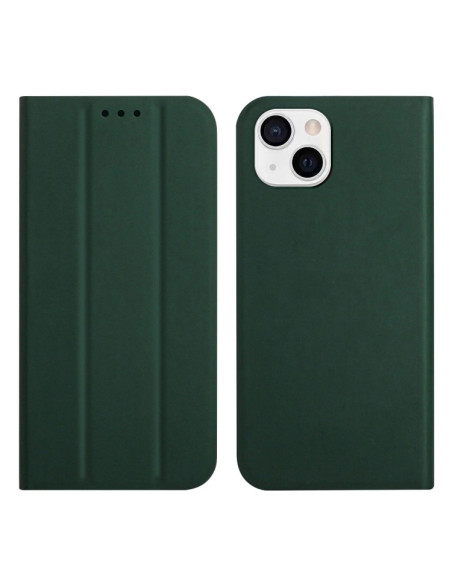 Cover iPhone 13 Pelle Rosso Vino Deep Verde | Melacompro