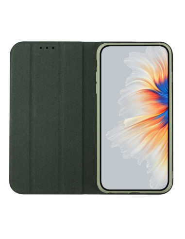 Cover iPhone 13 Pelle Rosso Vino Deep Verde | Melacompro