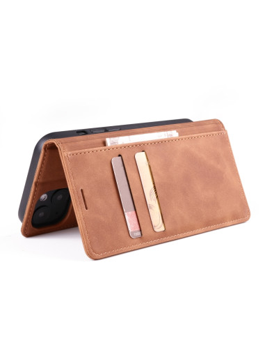 Cover iPhone 13 Pelle Rosso Vino Coffee | Melacompro