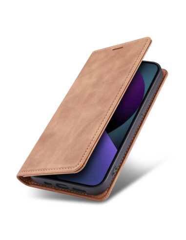 Cover iPhone 13 Pelle Rosso Vino Coffee | Melacompro