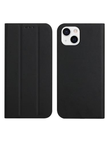 Cover iPhone 13 Pelle Rosso Vino Nero | Melacompro