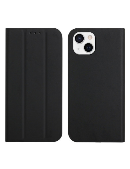 Cover iPhone 13 Pelle Rosso Vino Nero | Melacompro