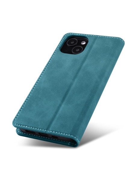 Cover iPhone 13 Pelle Rosso Vino Blu | Melacompro