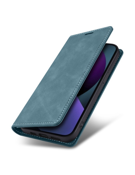 Cover iPhone 13 Pelle Rosso Vino Blu | Melacompro