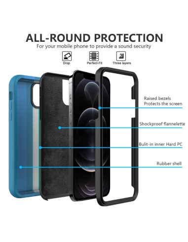 Cover iPhone 13 Silicone Antiurto Rainbow Verde | Melacompro