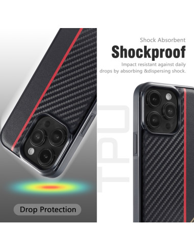 Cover iPhone Air Fibra di Carbonio Nero | Melacompro