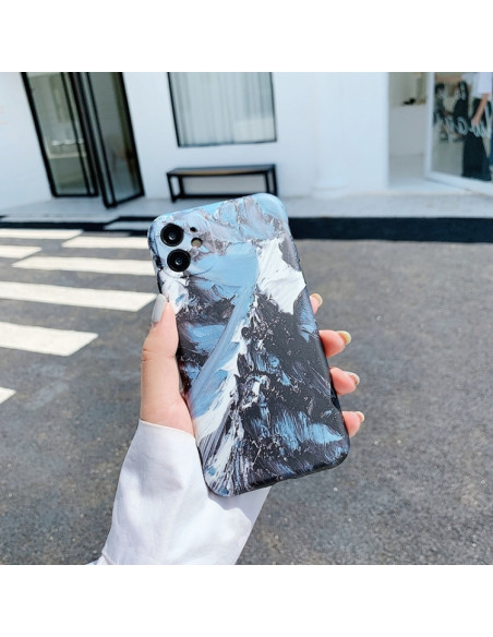 Cover iPhone 13 TPU Montagna Innevata | Melacompro