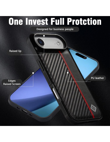 Cover iPhone Air Fibra di Carbonio Nero | Melacompro