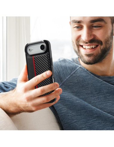 Cover iPhone Air Fibra di Carbonio Nero | Melacompro