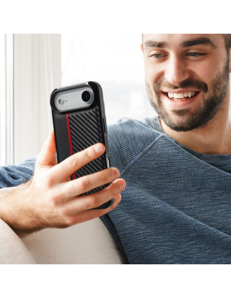 Cover iPhone Air Fibra di Carbonio Nero | Melacompro