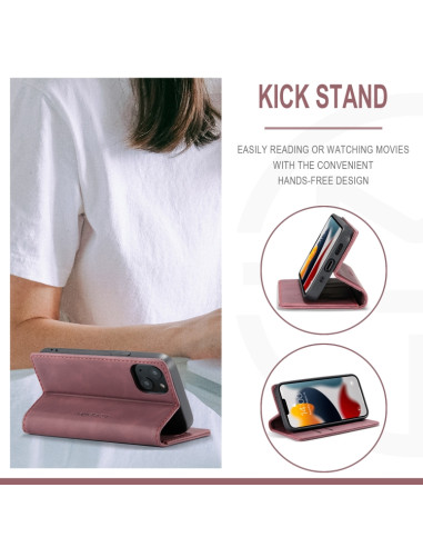 Cover iPhone 13 Pelle Rosso Vino Wine Rosso | Melacompro